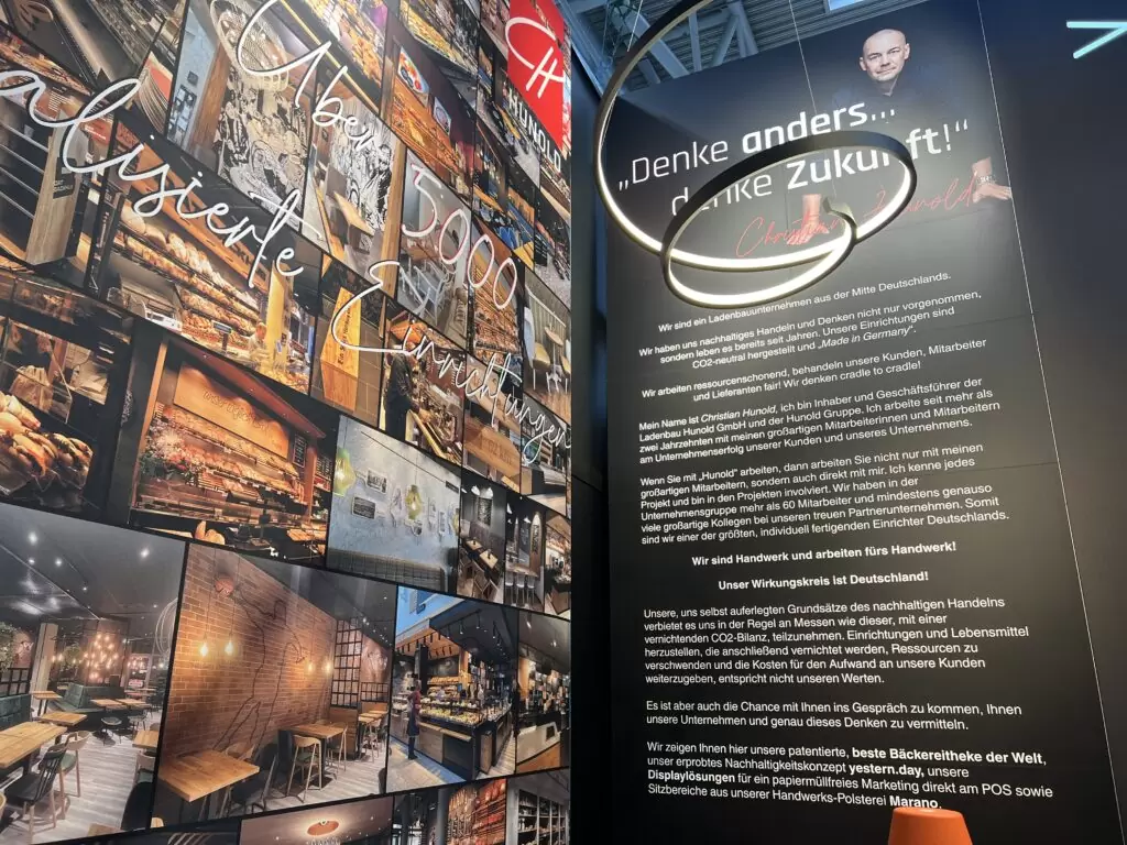 Messe Bäckerei Projekttafel