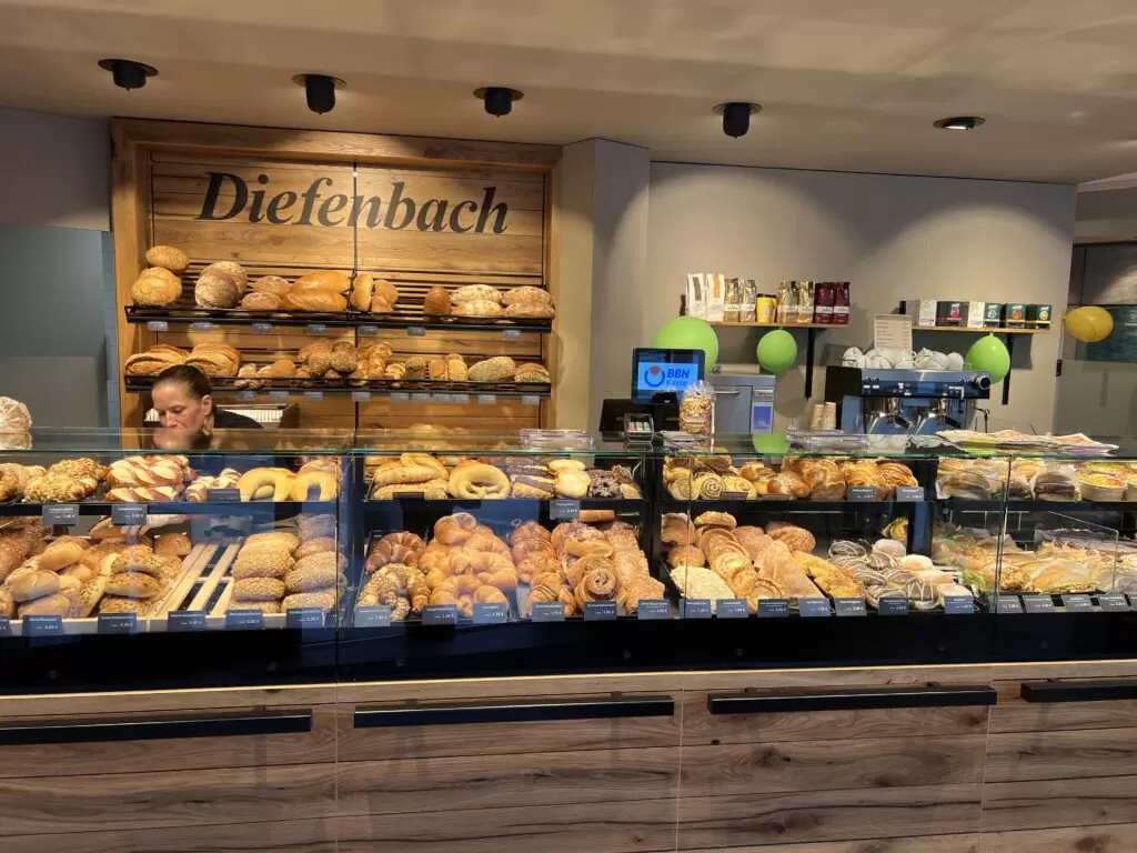 Bäckerei Diefenbach Theke.