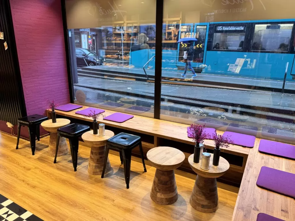 Sitzbereichgestaltung für Bäckereien